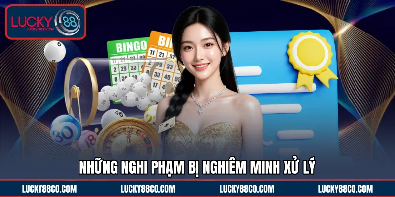 Những nghi phạm bị nghiêm minh xử lý 